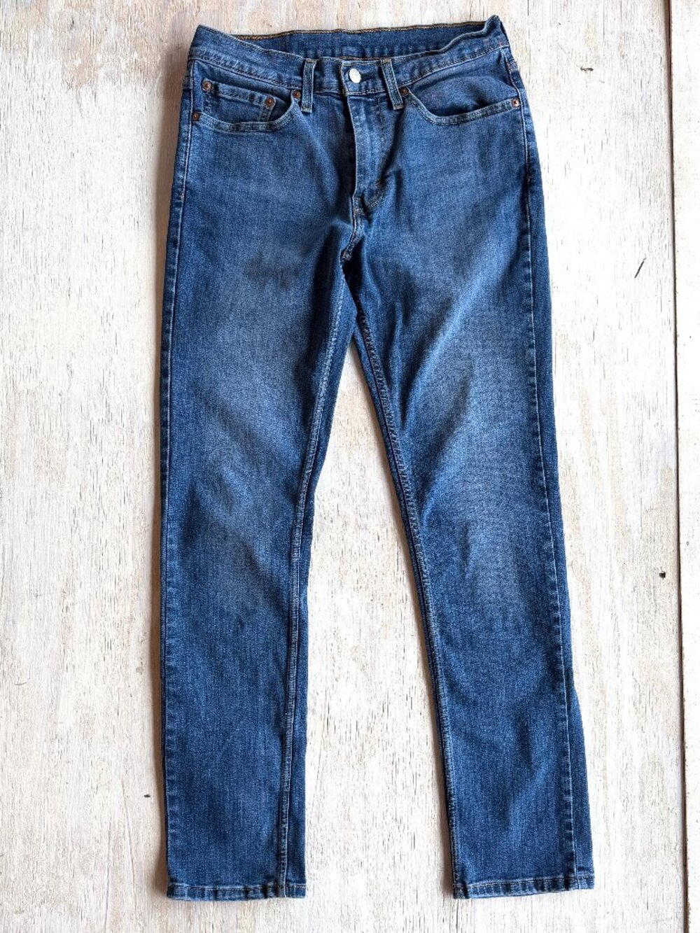 Levi's 511 Slim Fit Jeans Men's 31x32 Medium Wash Blue Denim WaterLess
